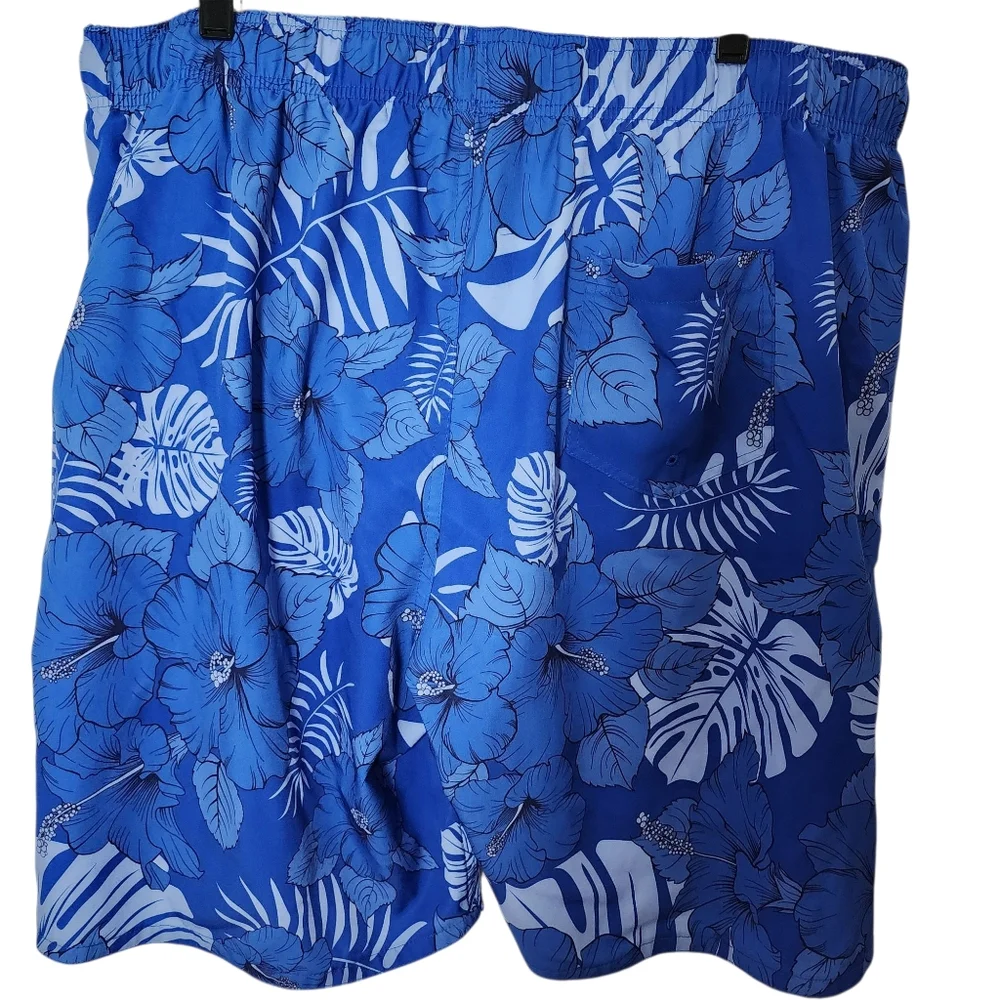 Colosseum Blue‎ Floral UK Swim Trunks Size 3xl